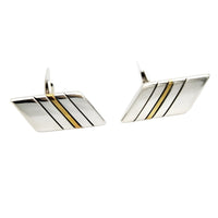 Cufflinks, 925 Sterling Silver, Gold Plated