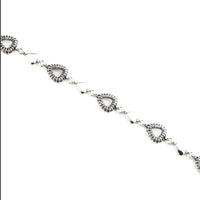 Bracelet 925 Sterling Silver, Oxidized, Openwork