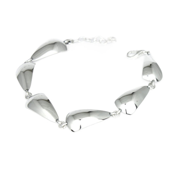 Bracelet 925 Sterling Silver, Shiny, Smooth