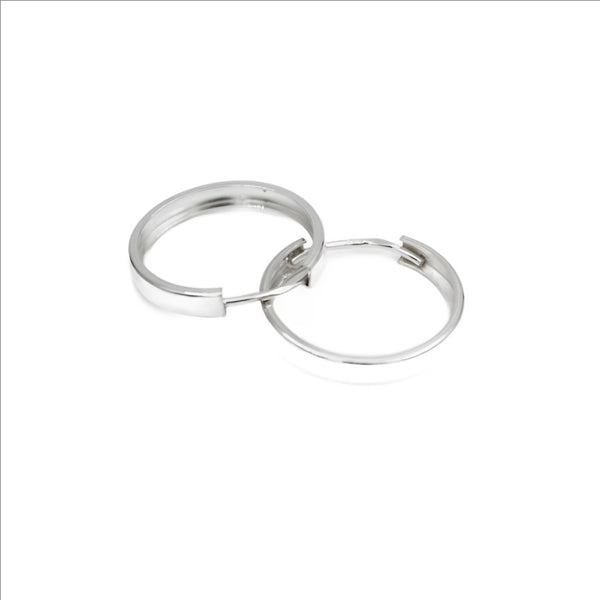 Earrings, 925 Sterling Silver, Hoop Earrings