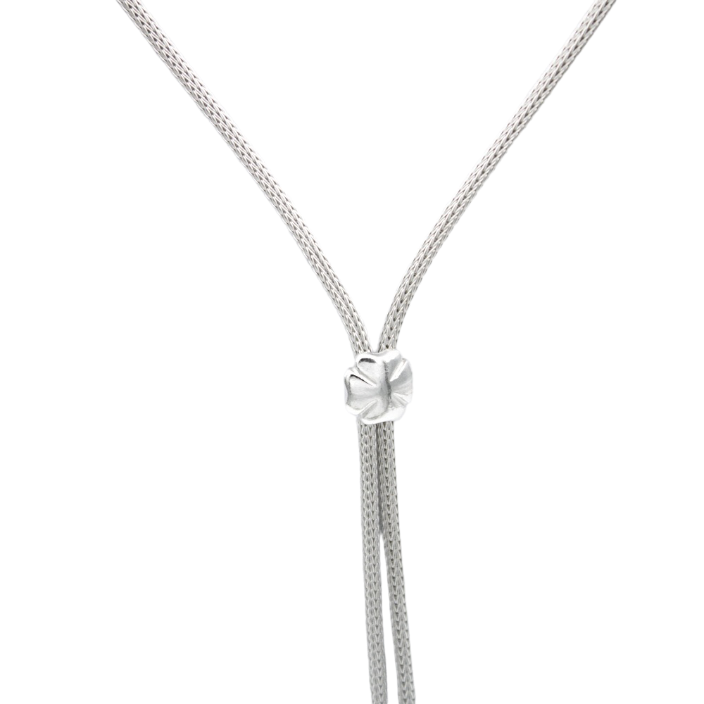 Necklace, Clover Necklace, 925 Sterling Silver, Snake Chain, Original