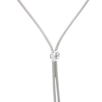 Necklace, Clover Necklace, 925 Sterling Silver, Snake Chain, Original