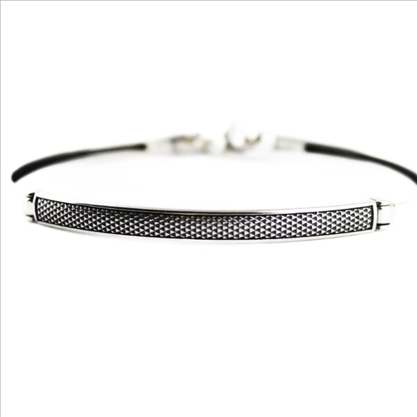 Bracelet 925 Sterling Silver, Oxidized Bangle