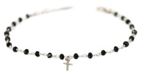 Bracelet, 925 Sterling Silver, Cubic Zirconia, Cross