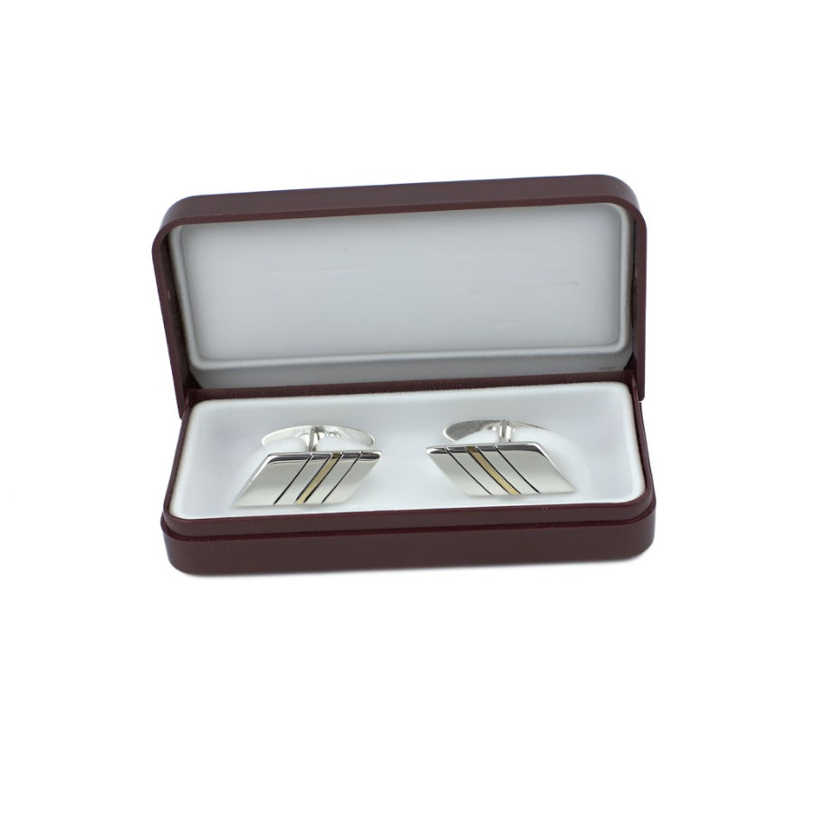 Cufflinks, 925 Sterling Silver, Gold Plated