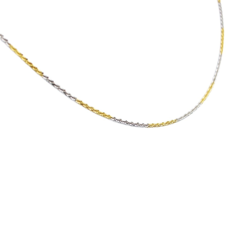 Chain, 925 Sterling Silver, Double Colour, Gold Plated, Margarita Chain