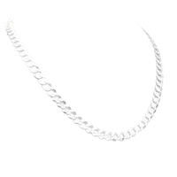 Chain 8 mm, 925 Sterling Silver, Panzer, Curb Chain, Gents Chain, Unisex