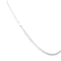 Chain 3 mm, 925 Sterling Silver, Panzer, Curb Chain, Unisex