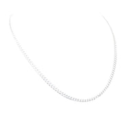 Chain 3 mm, 925 Sterling Silver, Panzer, Curb Chain, Unisex