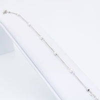 Bracelet, 925 Sterling Silver, Chain Bracelet, Pearls