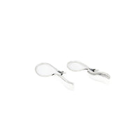 Earrings, 925 Sterling Silver, Smooth Waves