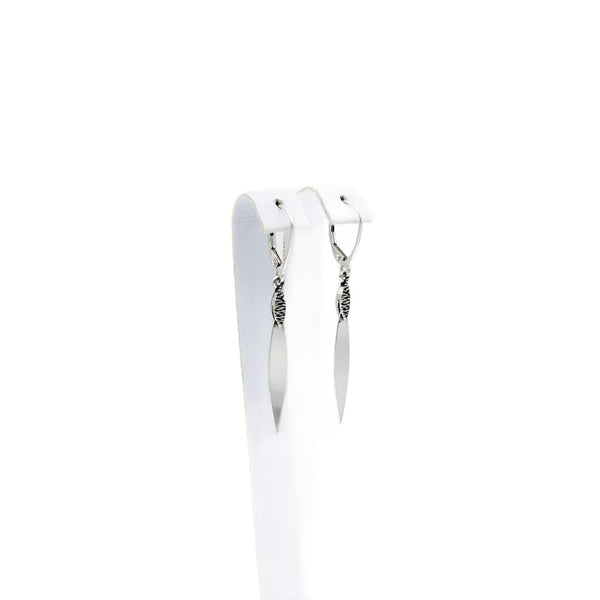 Earrings, 925 Sterling Silver, Oxidized