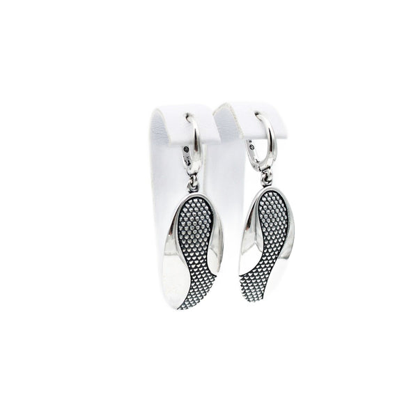 Earrings, 925 Sterling Silver, Oxidized