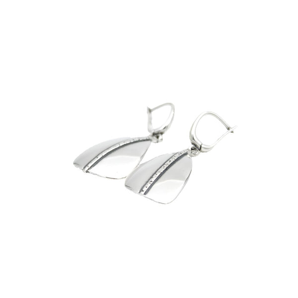 Earrings, 925 Sterling Silver, Oar