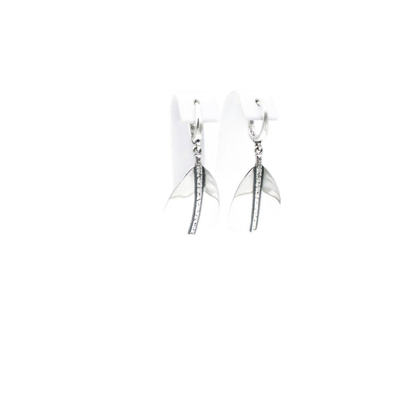 Earrings, 925 Sterling Silver, Oar