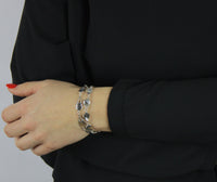 Bracelet, 925 Sterling Silver, Oxidized