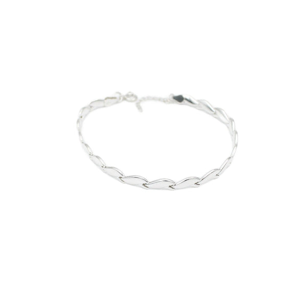 Bracelet, 925 Sterling Silver, Shiny, Smooth