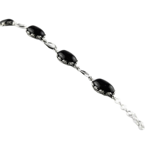 Bracelet with Stones, 925 Sterling Silver, Elemental