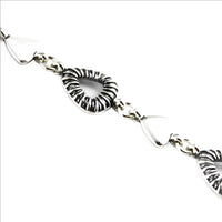 Bracelet 925 Sterling Silver, Oxidized, Openwork