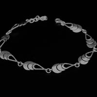 Bracelet, 925 Sterling Silver, Elemental Bracelet, Oxidized