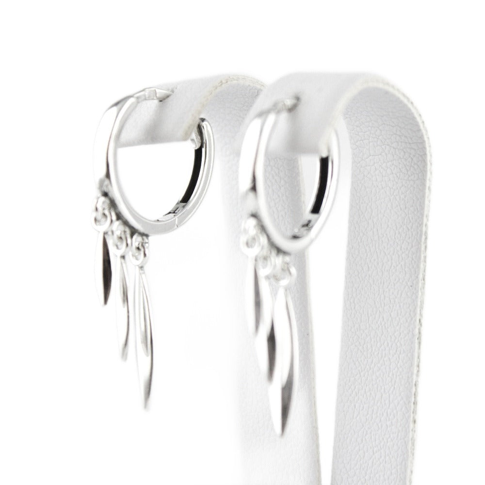 Earrings, 925 Sterling Silver, Huggie Earrings