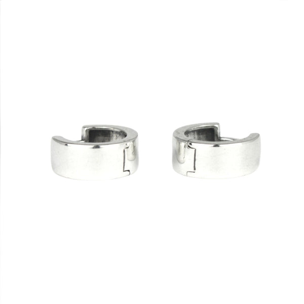 Earrings, 925 Sterling Silver, Small Huggie