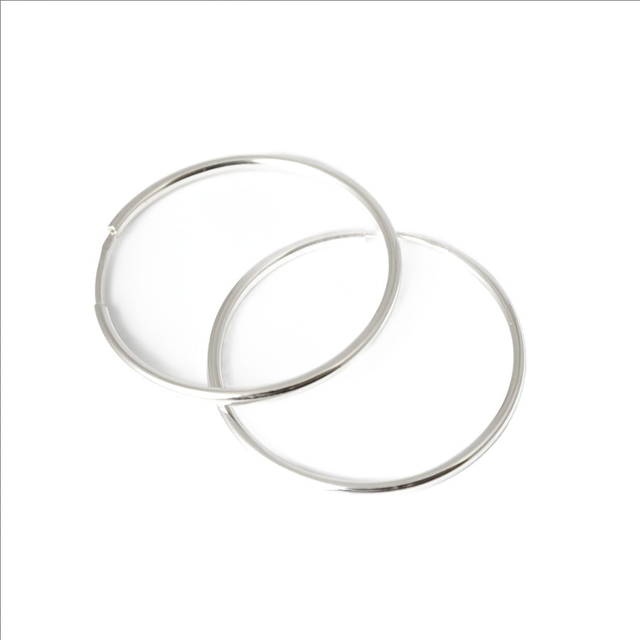 Earrings, 925 Sterling Silver, Hoop Earrings