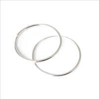 Earrings, 925 Sterling Silver, Hoop Earrings