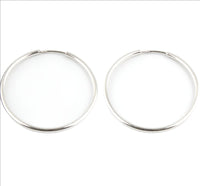 Earrings, 925 Sterling Silver, Hoop Earrings