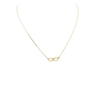 Necklace 925 Sterling Silver, Infinity Necklace, 14K Gold Plated