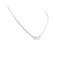 Infinity Necklace, 925 Sterling Silver, Snake Chain