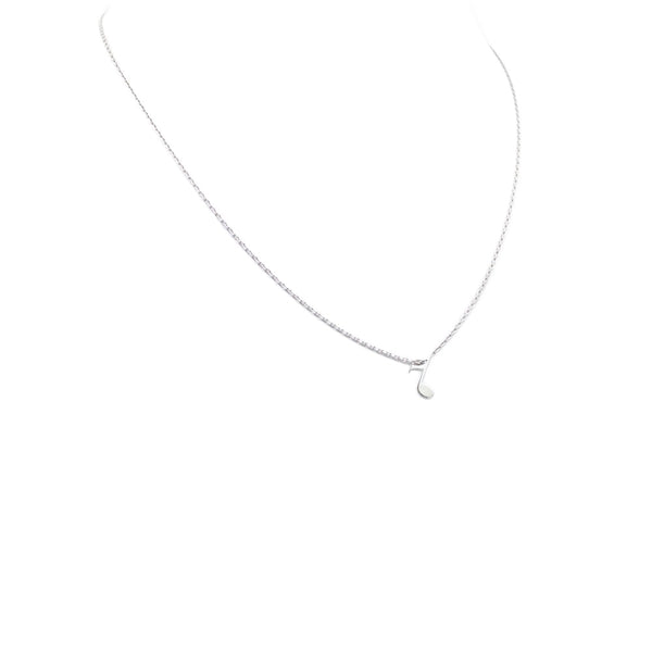 Necklace, 925 Sterling Silver, Minimalist Necklace, Note