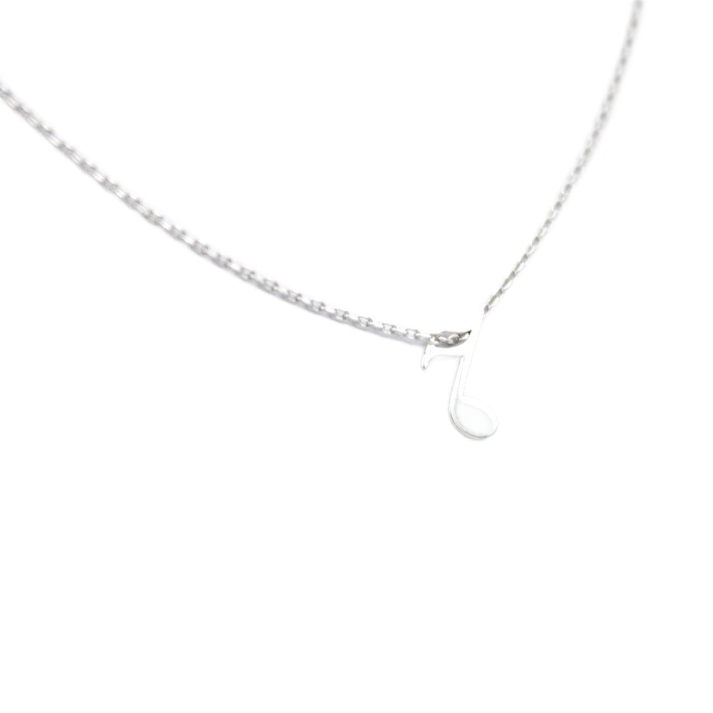 Necklace, 925 Sterling Silver, Minimalist Necklace, Note