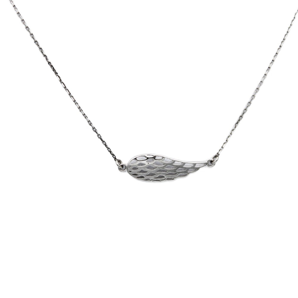 Necklace Angel Wing, 925 Sterling Silver, Minimalist Necklace Media 5 of 6