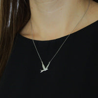 Necklace 925 Sterling Silver, Swallow Necklace