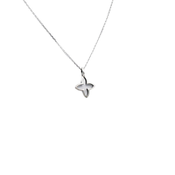 Necklace 925 Sterling Silver ,Flower Necklace, Open Flower, Minimalist