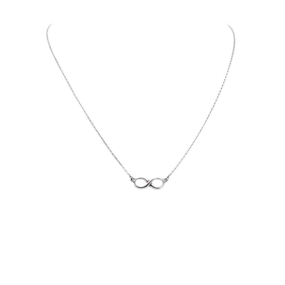 Infinity Necklace, 925 Sterling Silver, Minimalist