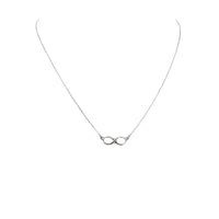 Infinity Necklace, 925 Sterling Silver, Minimalist