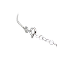 Necklace 925 Sterling Silver, Curb Chain, Circle Necklace