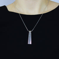 Pendant, 925 Sterling Silver, Oxidized, Long