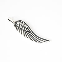 Pendant, 925 Sterling Silver, Angel Wing, Oxidized