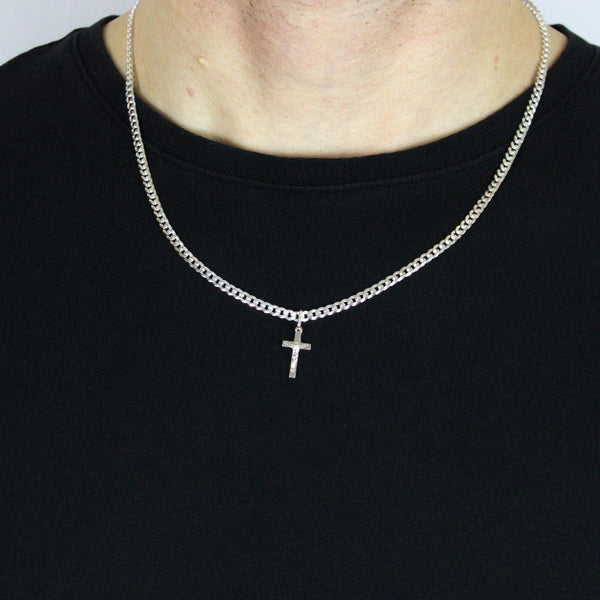 Pendant, 925 Sterling Silver, Small Cross