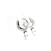 Earrings, 925 Sterling Silver, Huggie Hoop Earrings, Cubic Zirconia