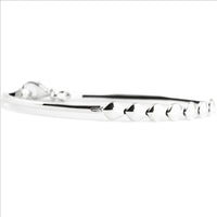 Bracelet, 925 Sterling Silver, Stiff, Bangle