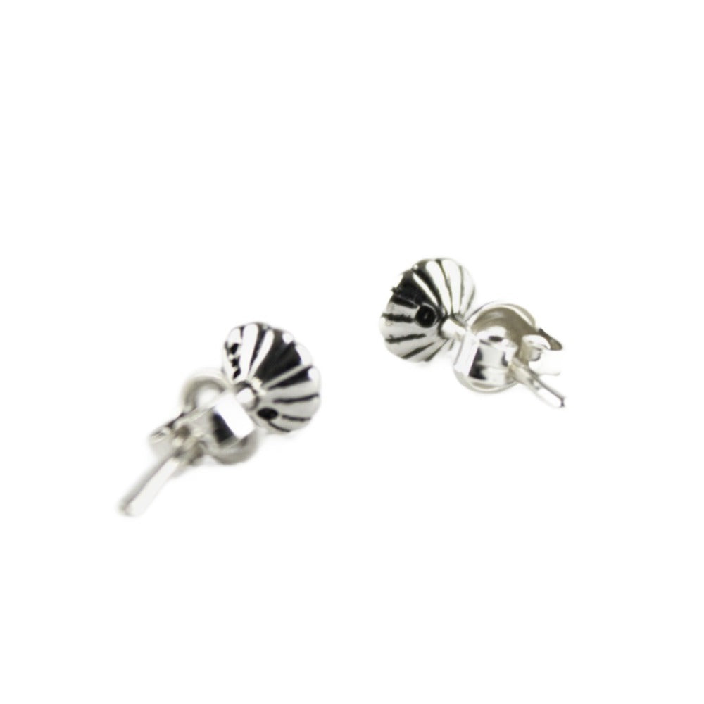 Stud Earrings, 925 Sterling Silver, Cubic Zirconia, Minimalist