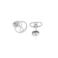 Earrings, 925 Sterling Silver, Infinity, Circle