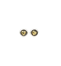 Earrings, 925 Sterling Silver, Round, Heart